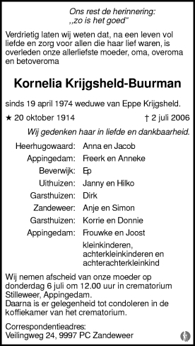 kornelia buurman in 2006.